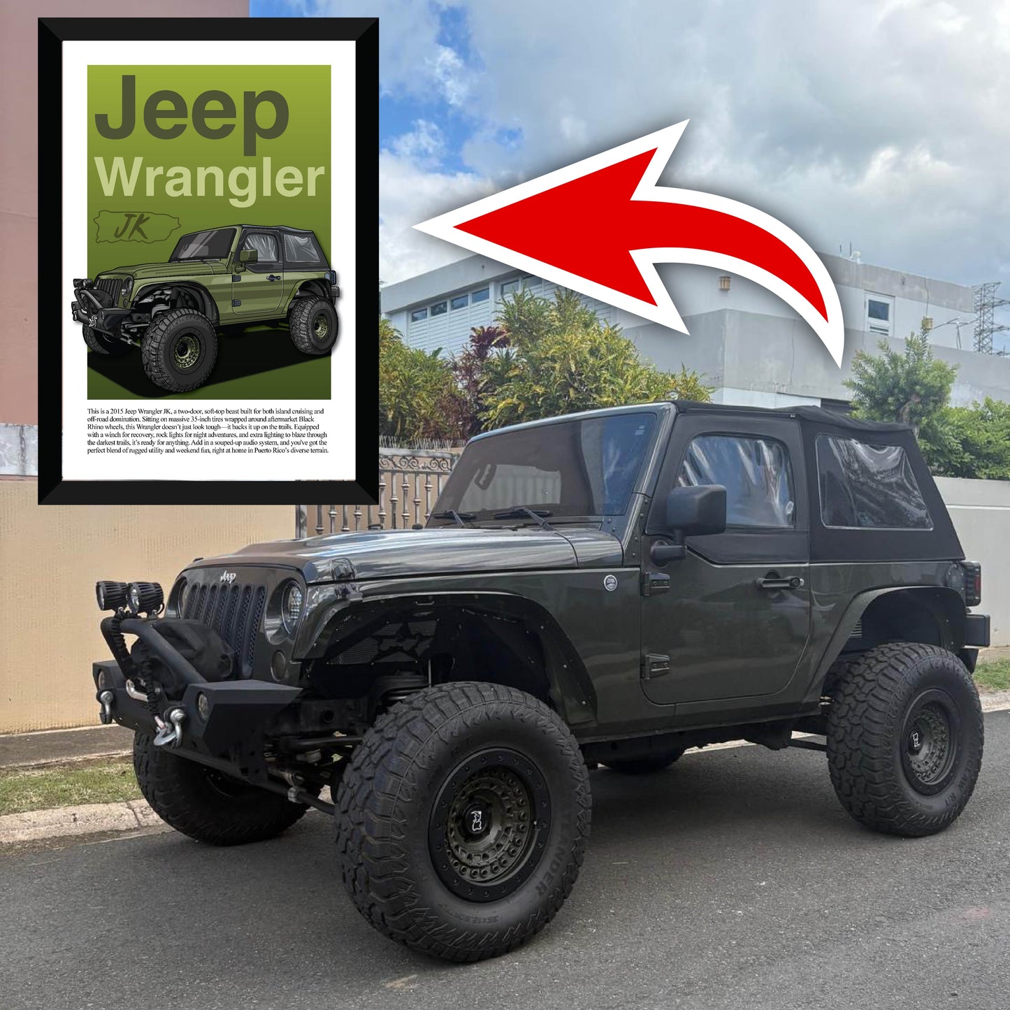 Custom Illustrated Car Poster