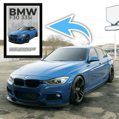 Custom Illustrated Car Poster
