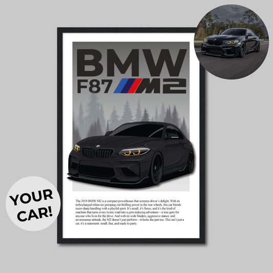 Custom Illustrated Car Poster